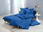 Preview: Lorena Mako Satin Bettwäsche uni Classic Royalblau