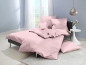Preview: Lorena Mako Satin Bettwäsche uni Classic Rose