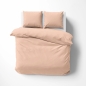 Preview: Lorena Mako Satin Bettwäsche uni Classic Apricot