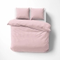 Preview: Lorena Mako Satin Bettwäsche uni Classic Rose
